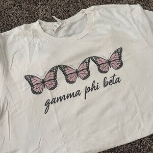 gamma phi beta - butterflies tshirt